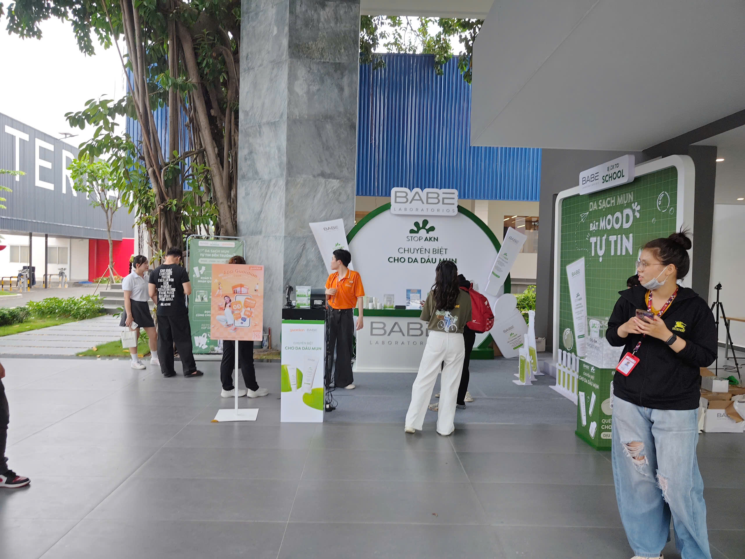 Khu vực activation ngoài trời