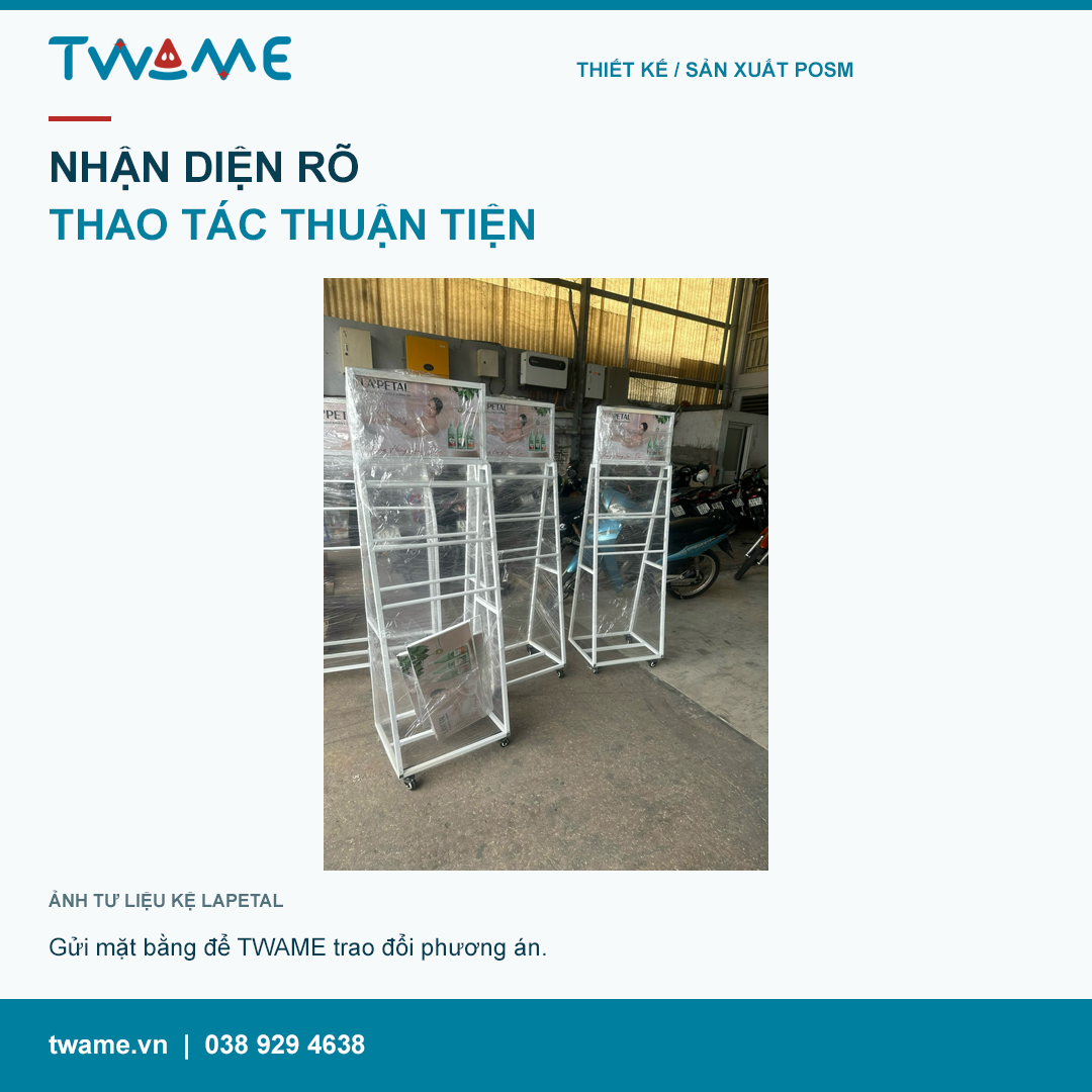 Kệ Lapetal tại xưởng — Toàn cảnh hệ kệ