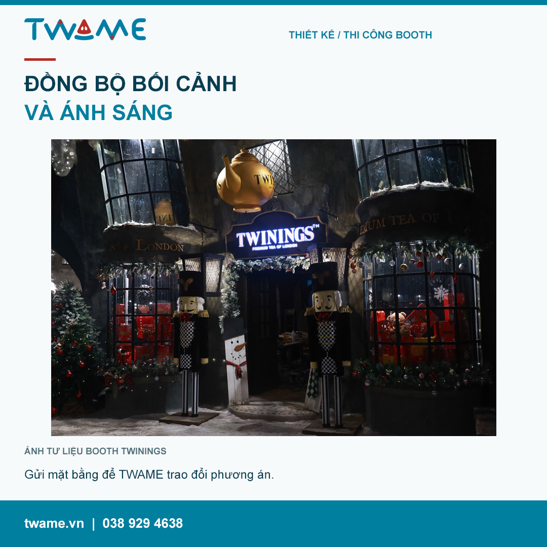Booth Twinings — Toàn cảnh hoàn thiện
