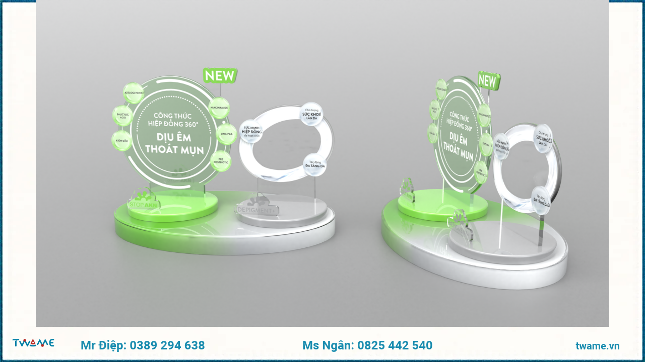 Phối cảnh 3D BABÉ, hai góc cùng mẫu